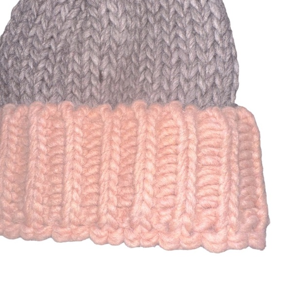 Gelso Bianco Made in Italy Alpaca Wool Blend Pom Pom Beanie Winter Hat - Picture 2 of 5